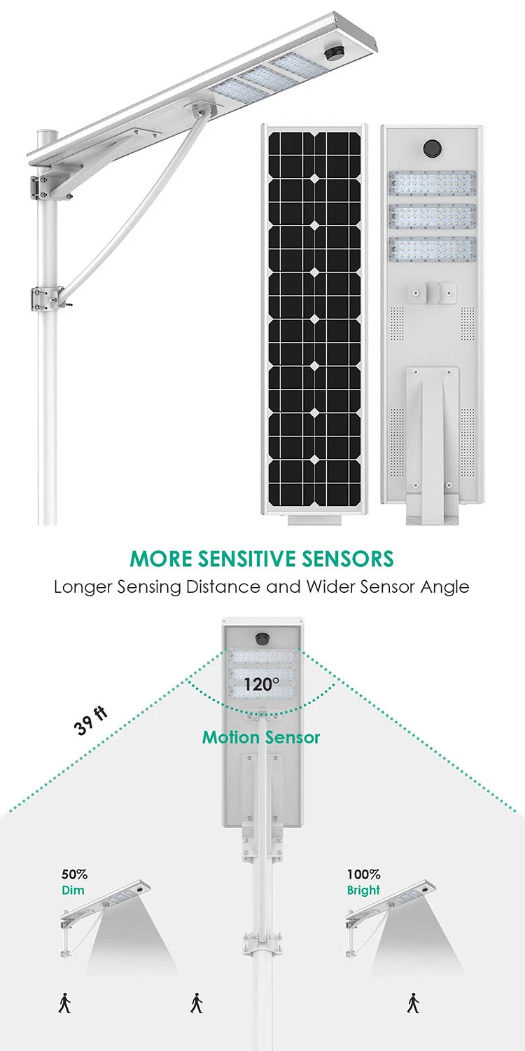 60W 90W 120W Integrated All in One Solar Street Light