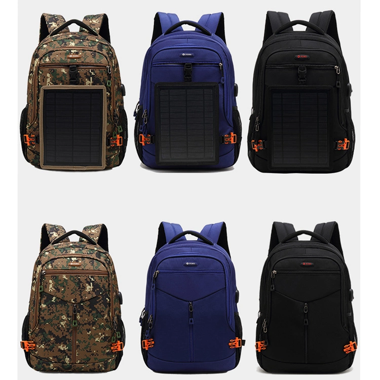 Solar Backpack Unisex Portable Laptop Backpacks Solar Panel Charger Business Tablets Travel Backpacks for Men Women