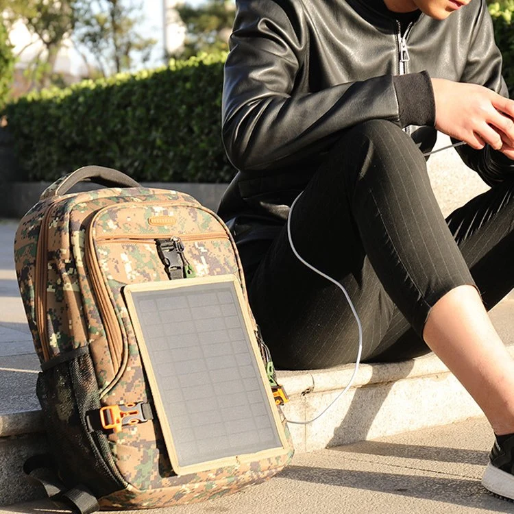 Solar Backpack Unisex Portable Laptop Backpacks Solar Panel Charger Business Tablets Travel Backpacks for Men Women